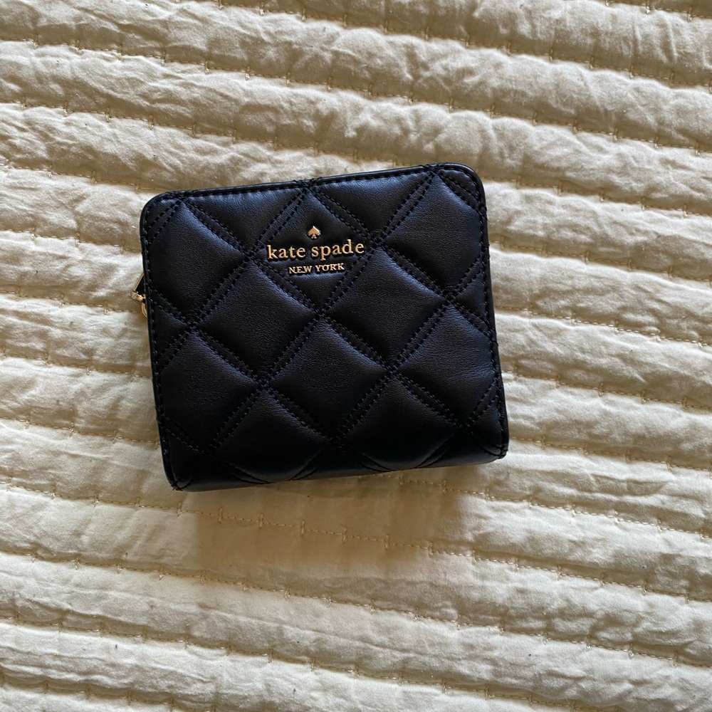 Kate Spade Black Quilted Wallet